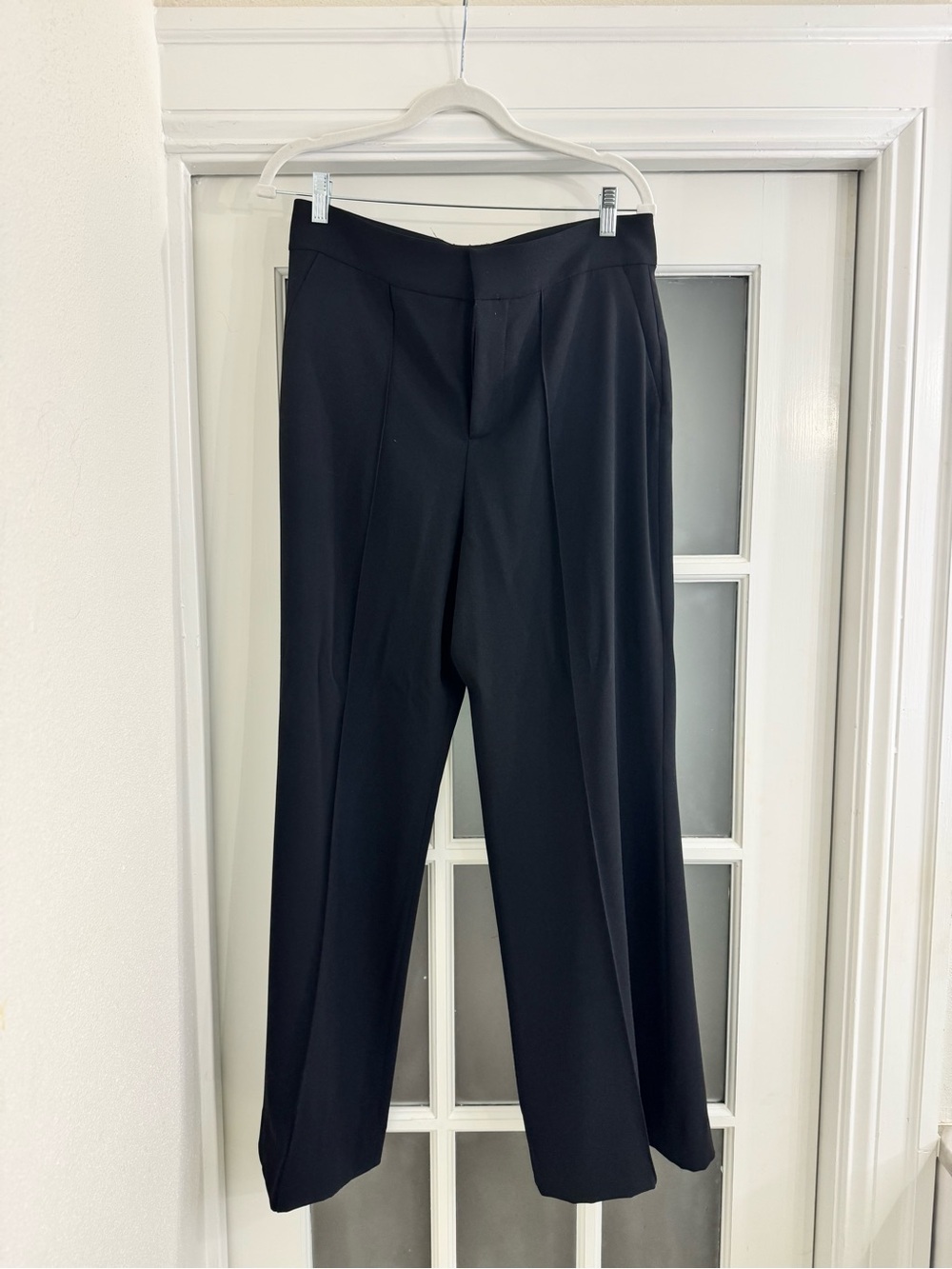 Alice + Olivia Black Tailored Wide Leg Pleated Women’s Dress Pants
